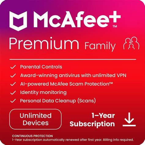 mcafee premium plus|McAfee McAfee+ Premium (Unlimited Devices) Family .